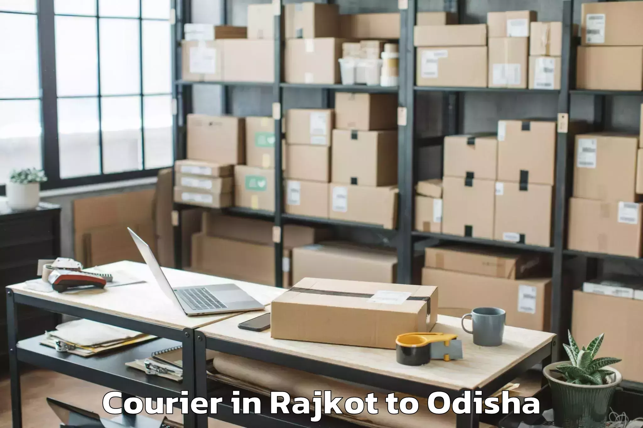 Hassle-Free Rajkot to Odagaon Courier